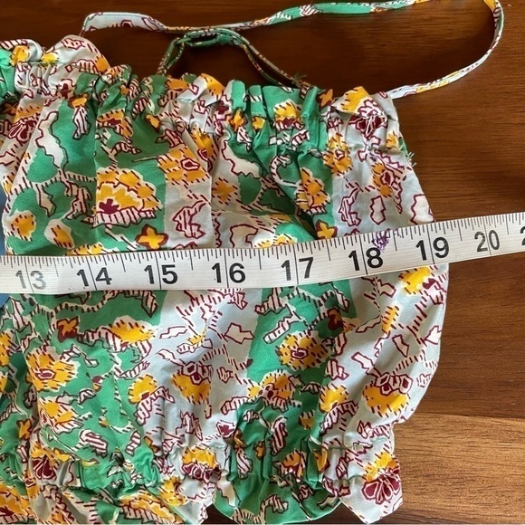 NWT RHODE x Target whimsical Green floral spaghetti Top crop size XXL - Picture 12 of 14